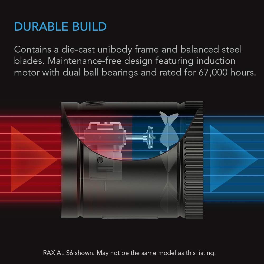 4” Inline Booster Duct Fan with Speed Controller C186458