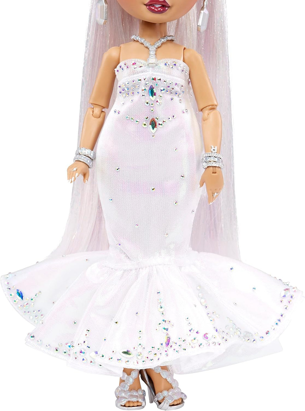 Rainbow High Doll with Multicolor Hair and Iridescent Gown J452923