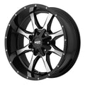Gloss Black Machined 17x8 5x160 42mm Wheel E9017