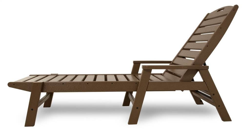 Teak Nautical Chaise with Arms B909