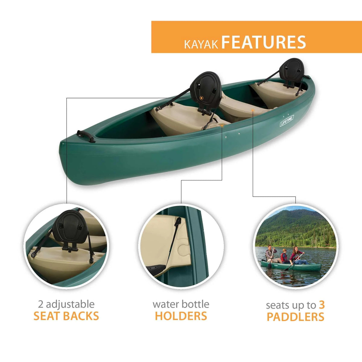 Forest Green Canoe T18376