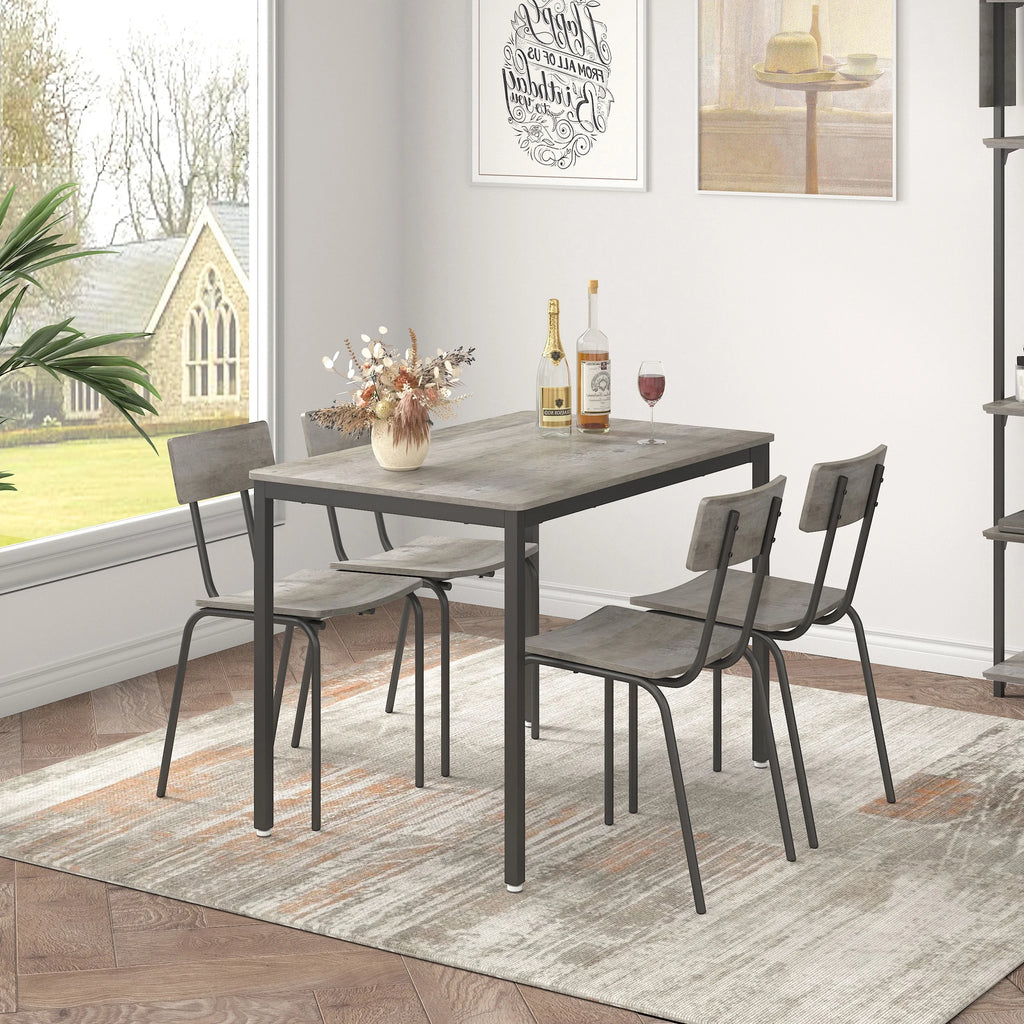 5-Piece Dining Table Set with Chairs F19525