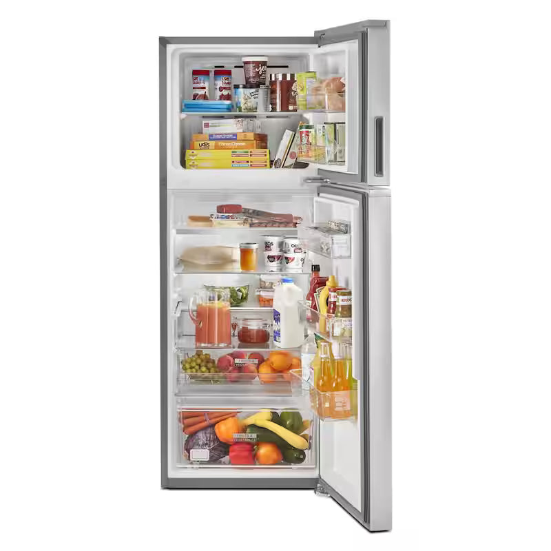 12.9 cu. ft. Top Freezer Refrigerator in Stainless Steel J77100