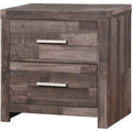 Modern Composite Wood 2-Drawer Nightstand C880992