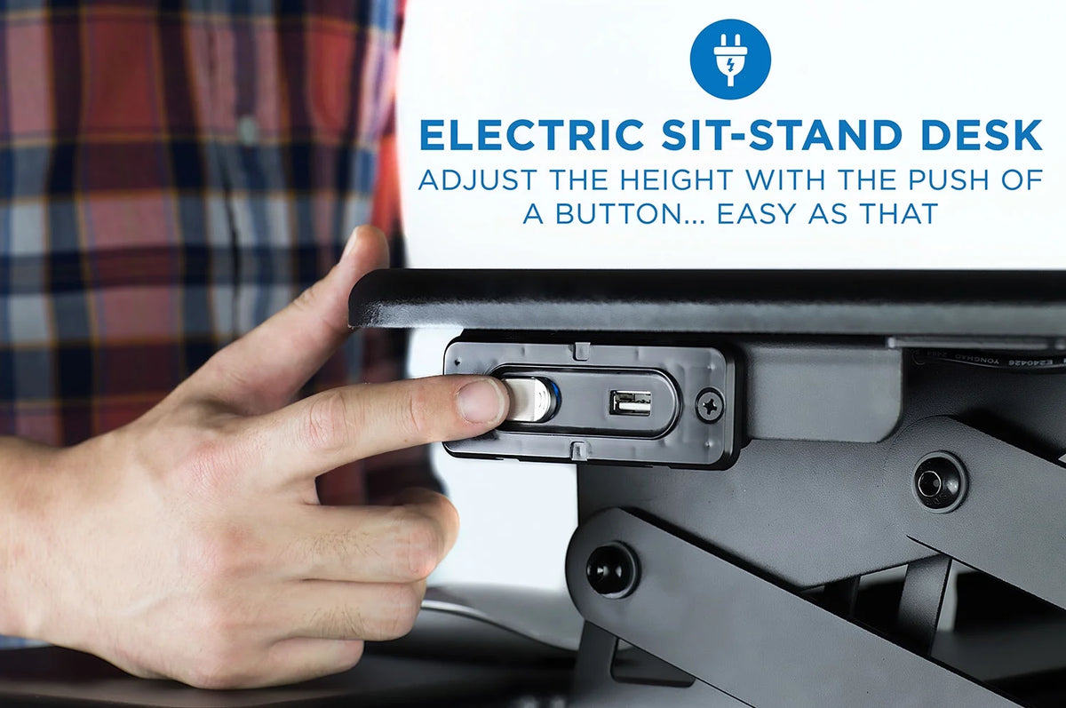 Electric Standing Desk Converter with USB Port V210