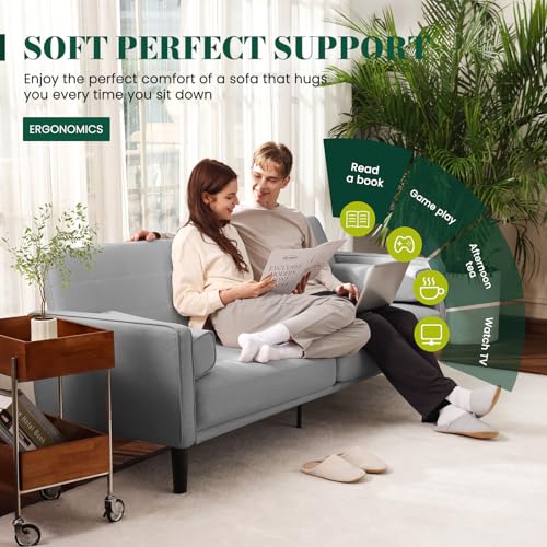 Beige Recliner Loveseat Sofa with Washable Cover F782986