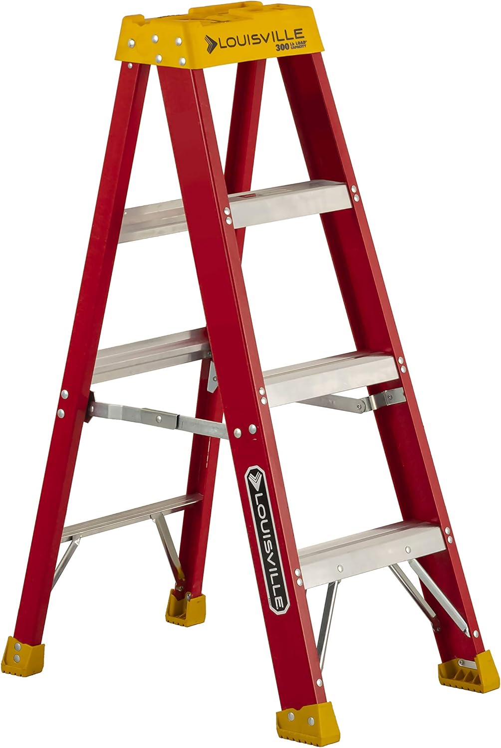 4-Feet Fiberglass Stepladder, 300-Pound Capacity, Pack of 2 R15335
