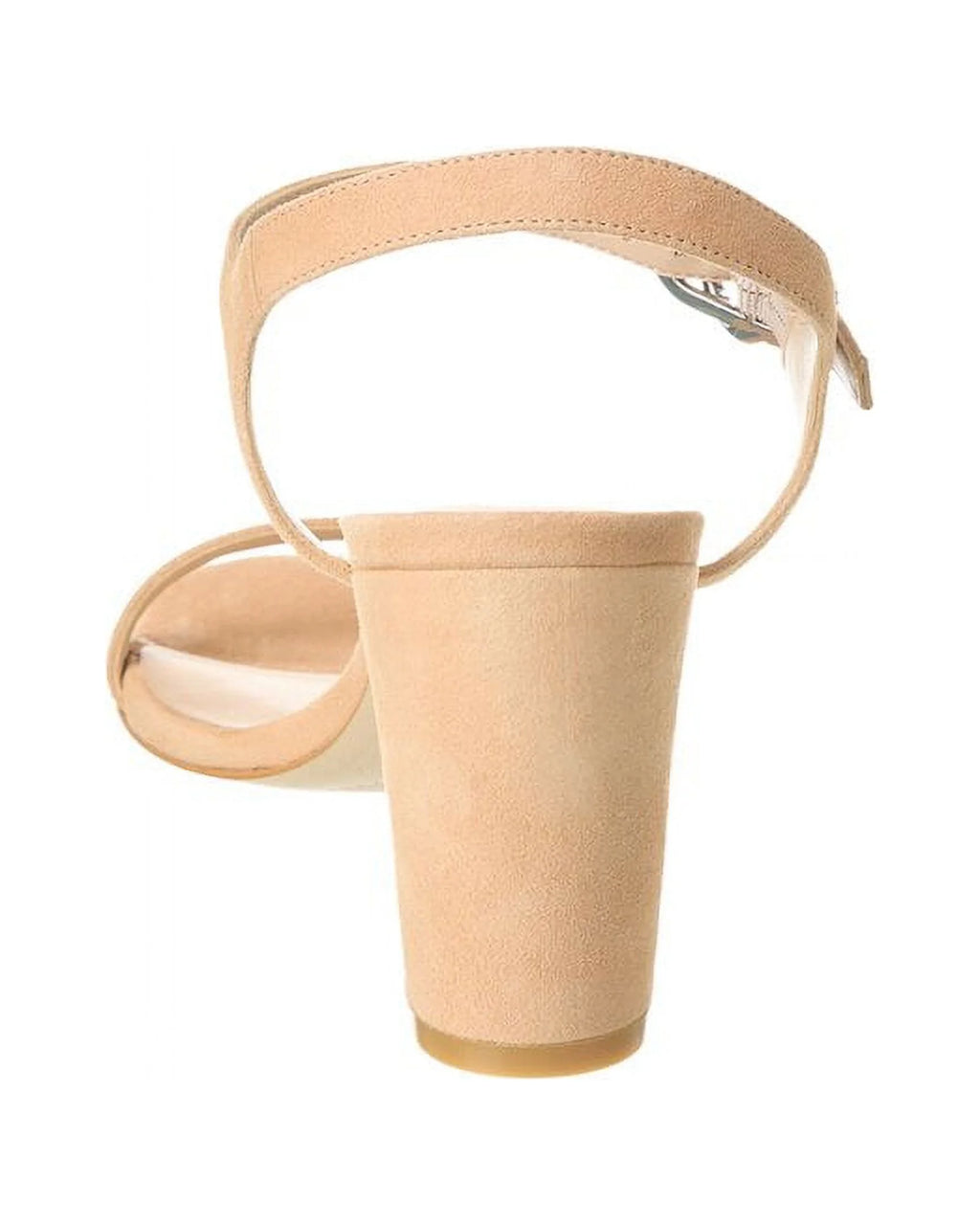 Beige Suede Block Sandal C26612
