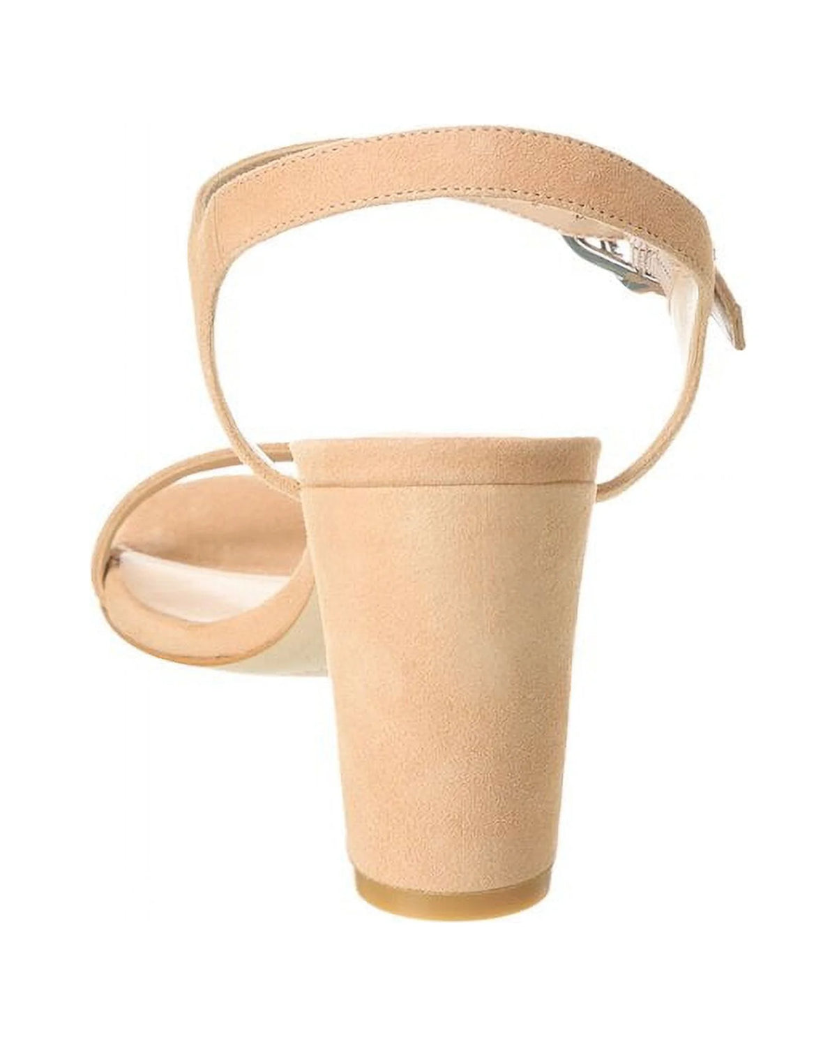 Beige Suede Block Sandal C26612