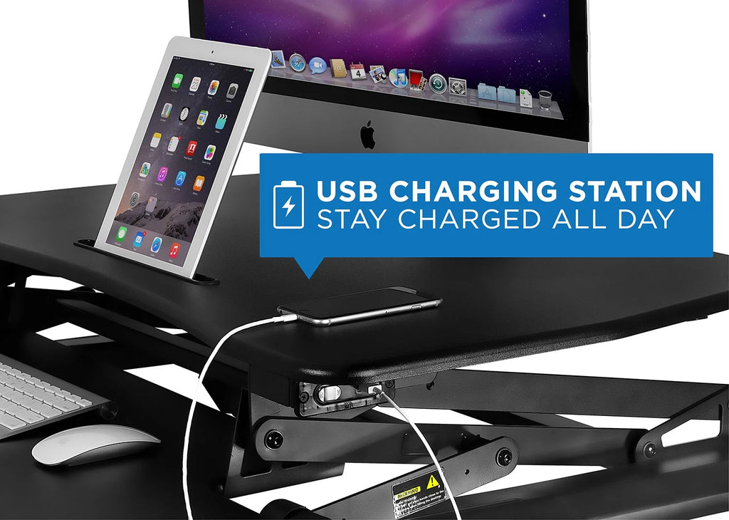 Electric Standing Desk Converter with USB Port V210
