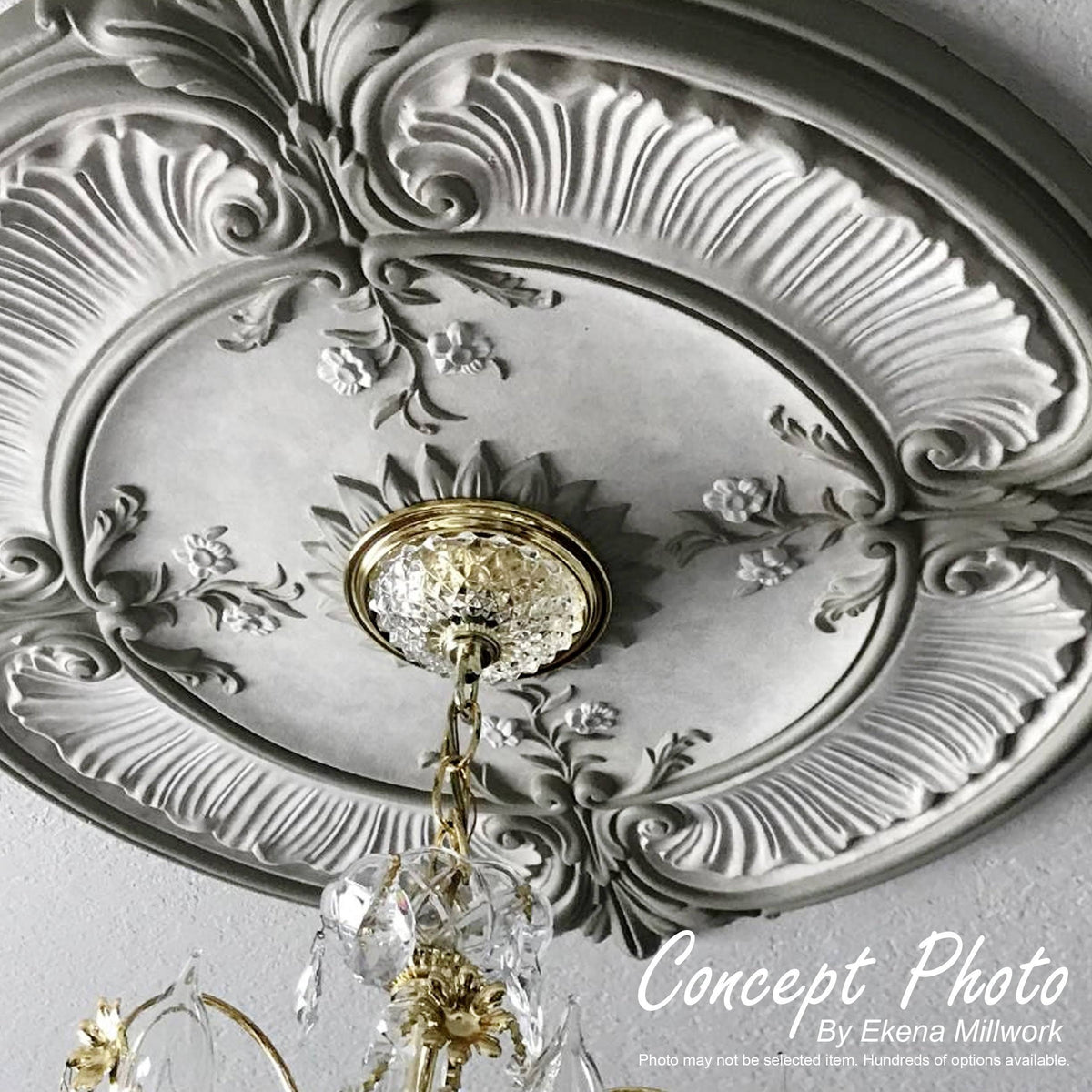 24 3/8x22OD x 1 1/2x22P Traditional Ceiling Medallion S1633