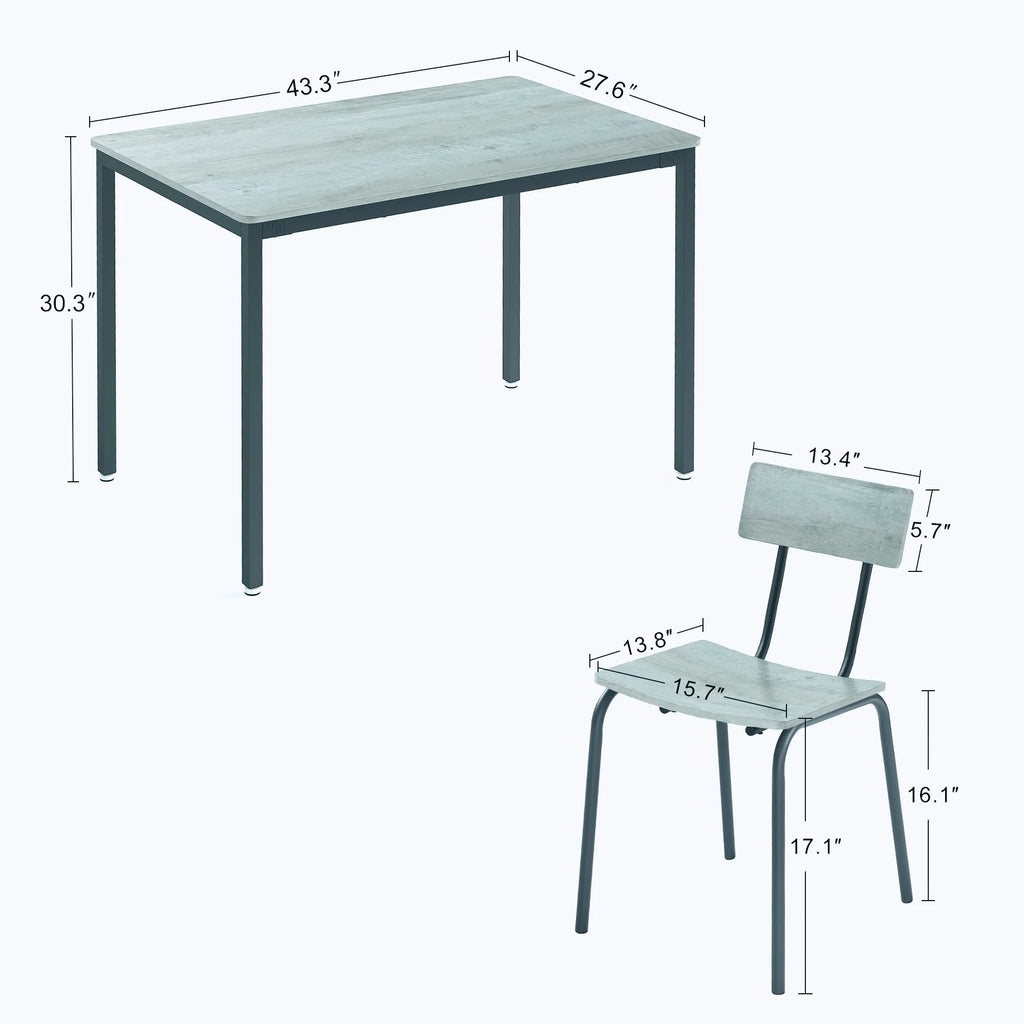 5-Piece Dining Table Set with Chairs F19525