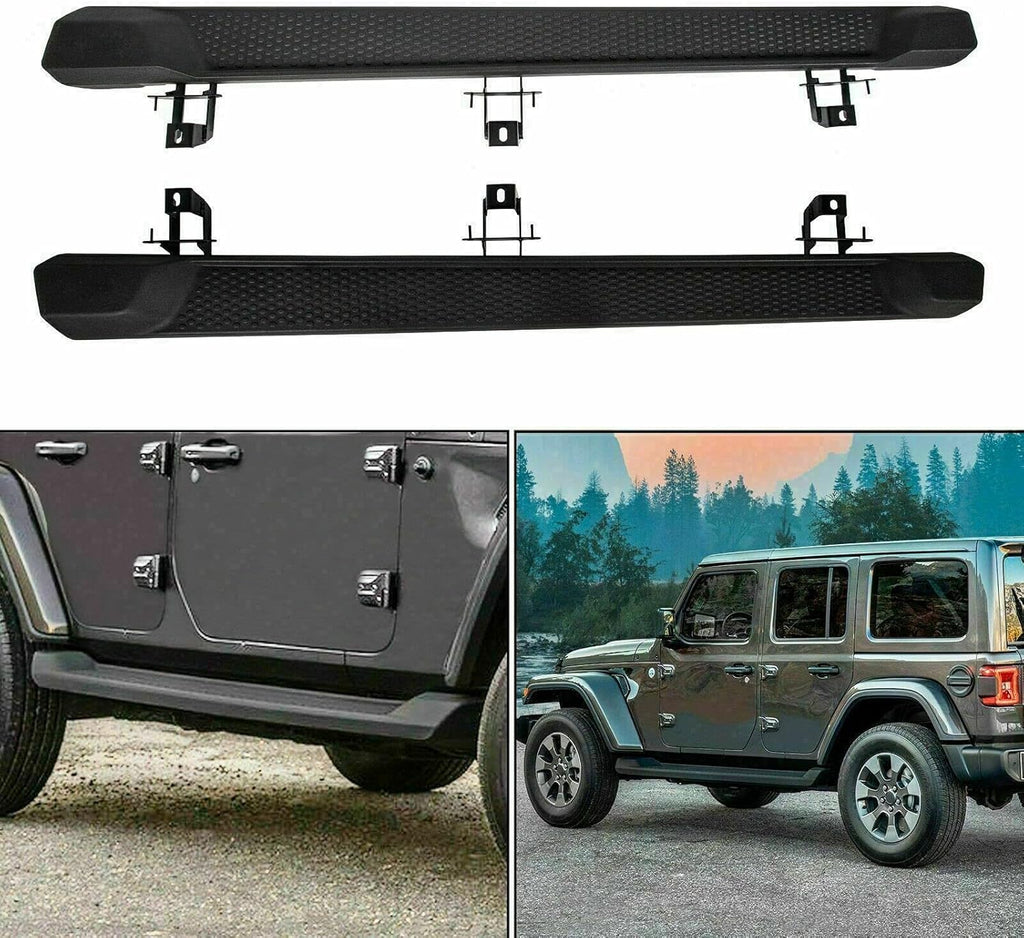 Running Boards Side Steps Bars For Jeep Wrangler Unlimited 4DR Z808982