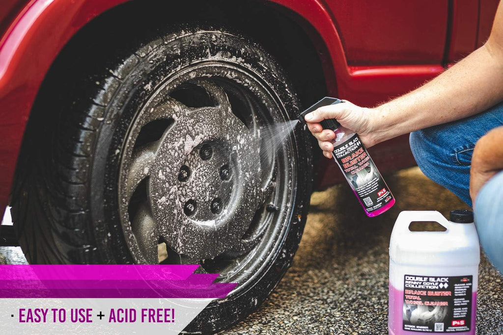 Brake Buster Wheel Cleaner Kit with 2 Edgeless Microfiber Towels, Non Acid, 1 Gallon + 1 Pint, Pack of 2 O33021