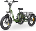 Electric Tricycle, 20"X 4.0" Fat Tire, 48V 20Ah Removable, 7 Speed Folding O526