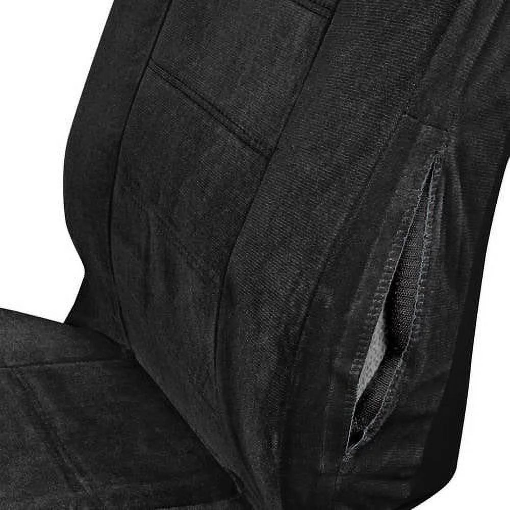 Dotted Cloth Car Seat Covers Front and Rear 9 Pieces N674405