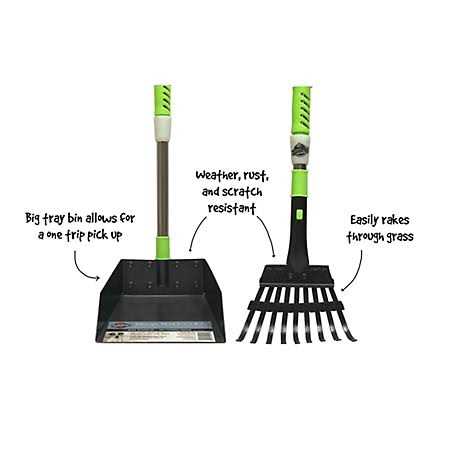 Telescoping Metal Tray & Rake U58224