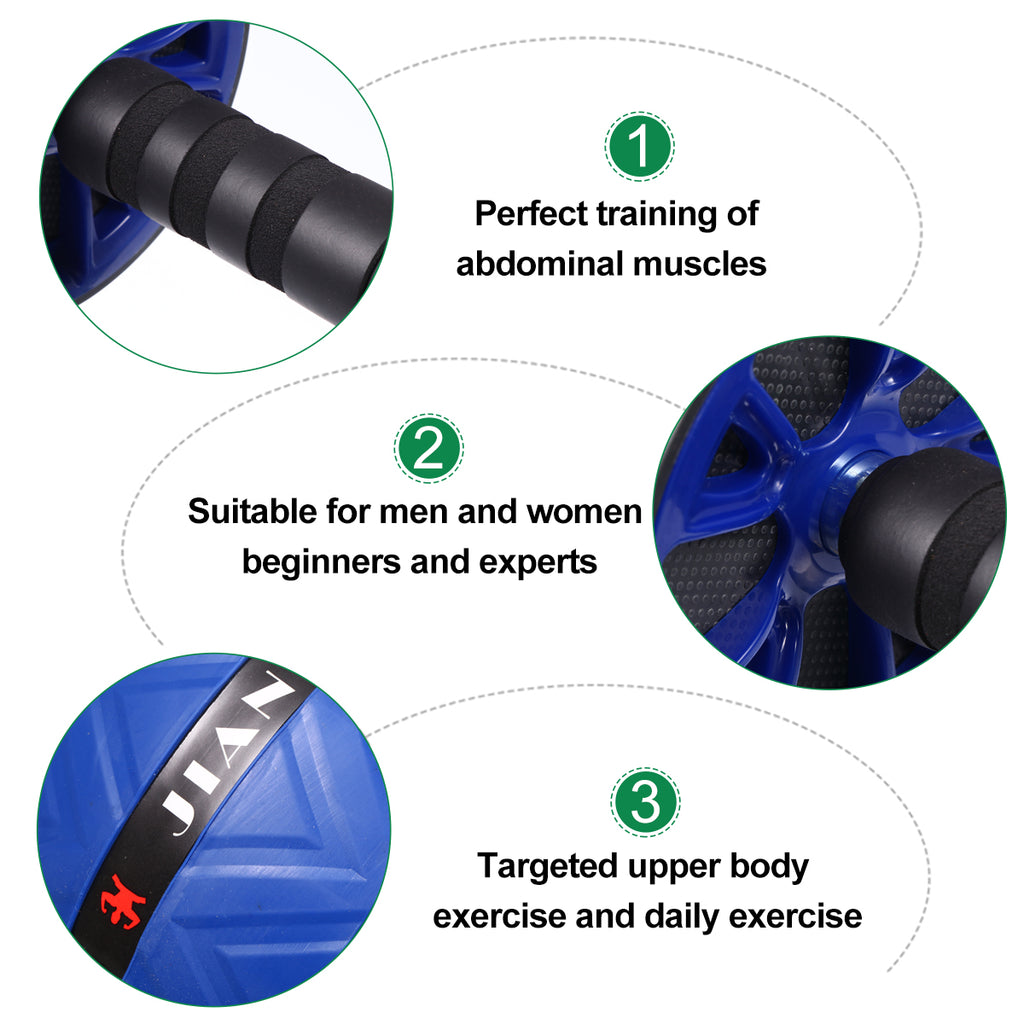 2pcs Abdominal Wheel Roller Exercise Equipment M681252