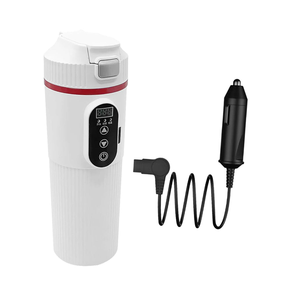 12V 24V Car Electric Water Kettle Tea Coffee Kettle DC Powered Fast Heating 22x7cm Water Boiler Heater Portable O150844