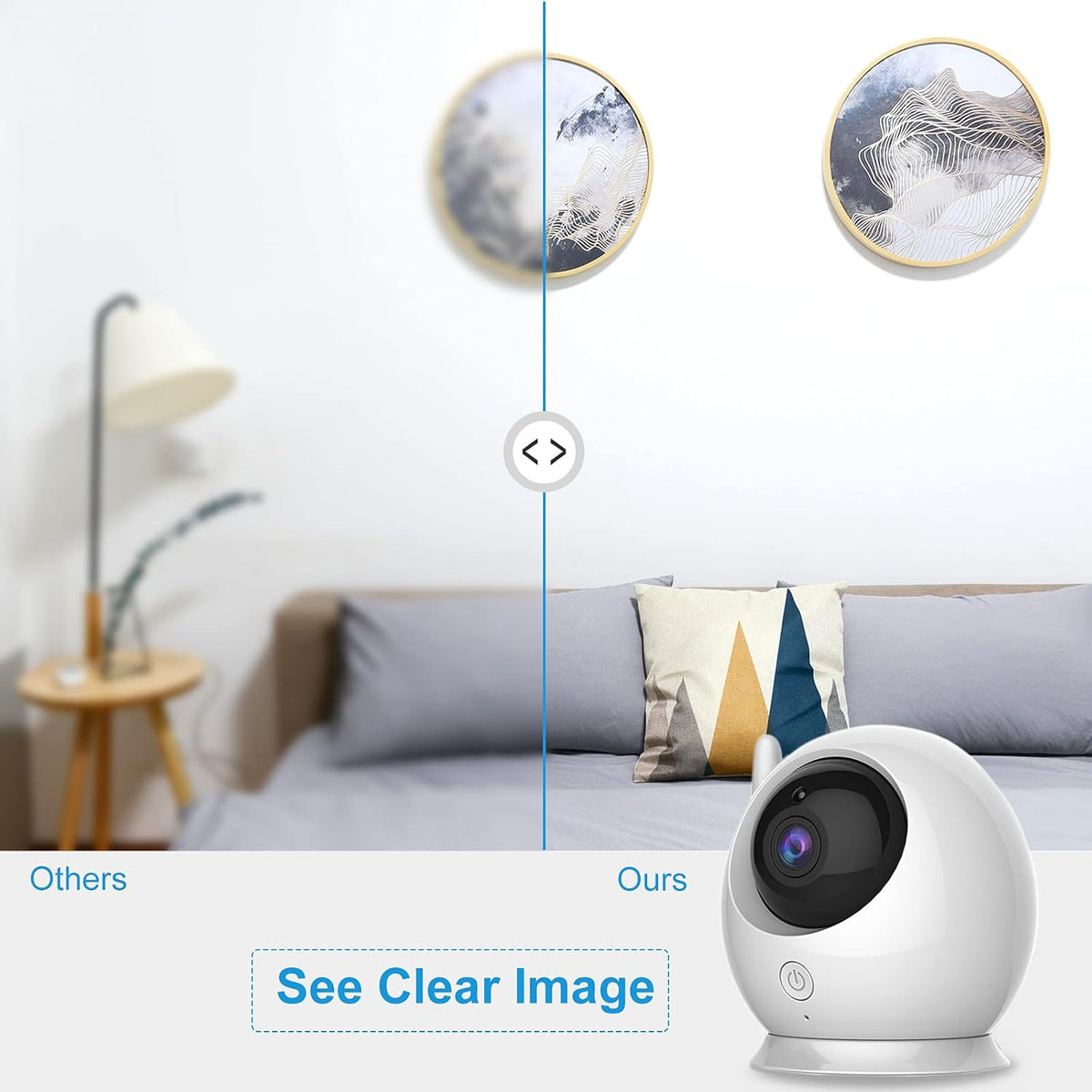 Video Baby Monitor with Camera and Audio, 4.3 Inch LCD Screen K63893