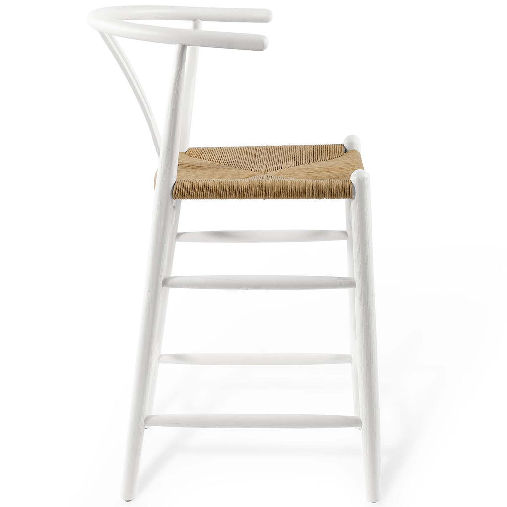 White Wood Counter Stool A774
