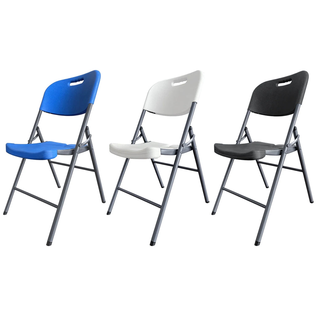 White 20 Pack Plastic Folding Chairs Y695