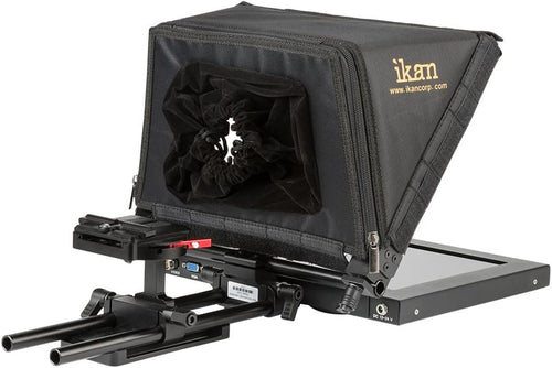 12-inch Portable Teleprompter Kit with Adjustable Glass Frame - Black R3768
