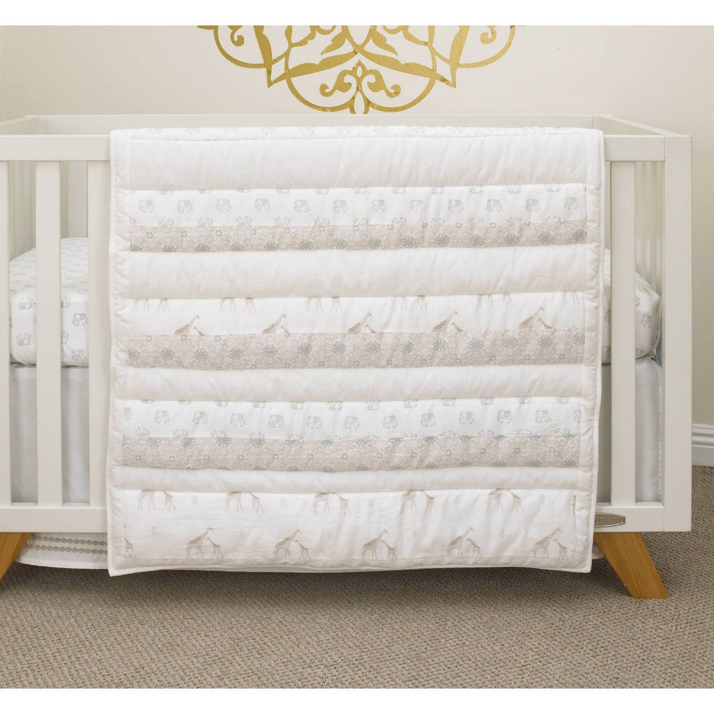 Grey/Taupe Ivory Safari Comforter N705