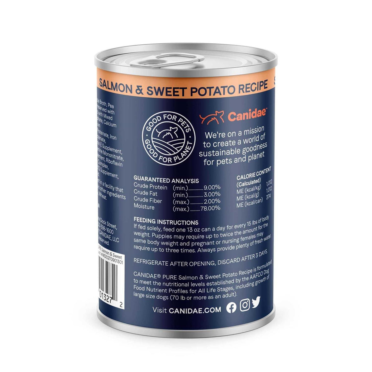 Grain-Free Salmon & Sweet Potato Canned Dog Food X8906