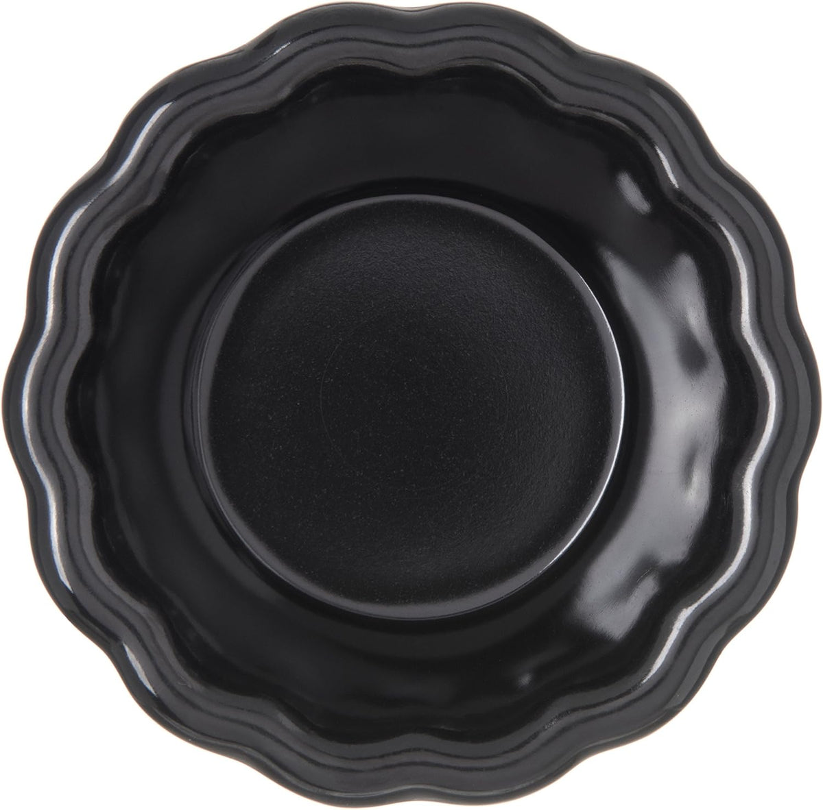 Black Melamine Scalloped Ramekin, 2 oz, Pack of 48 E658615