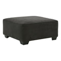 Gray & Black Fabric Oversized Accent Ottoman O188825