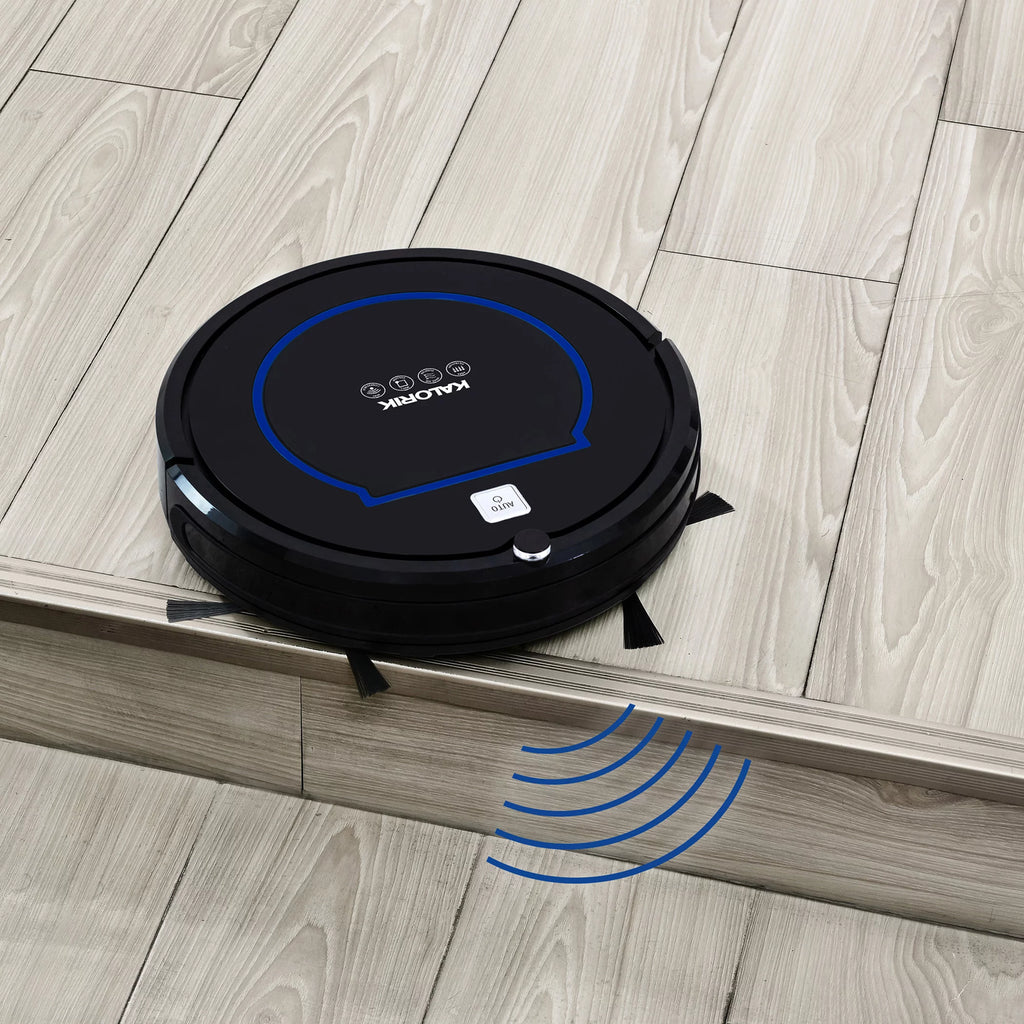 Black and Blue Robot Vacuum M2037