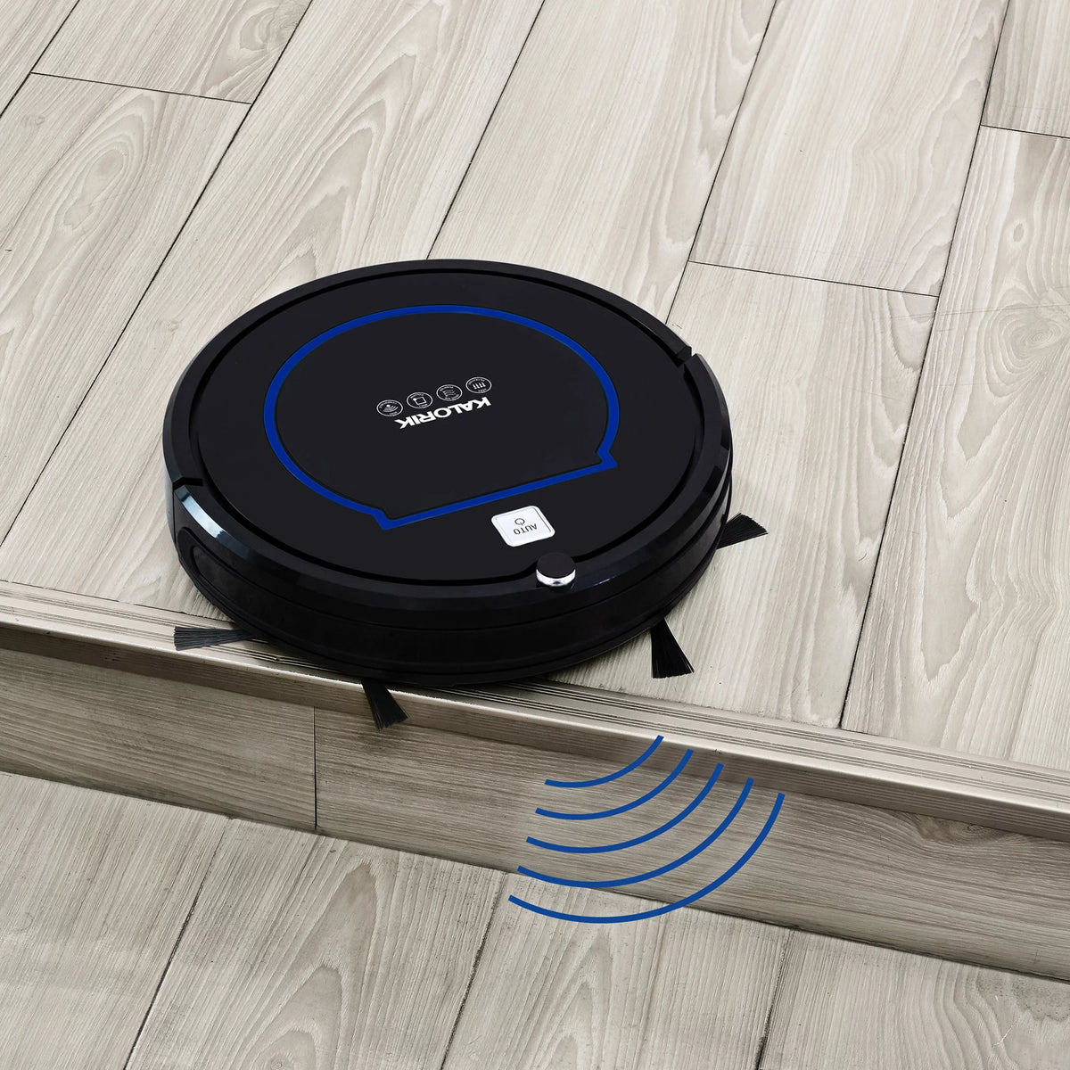 Black and Blue Robot Vacuum M2037