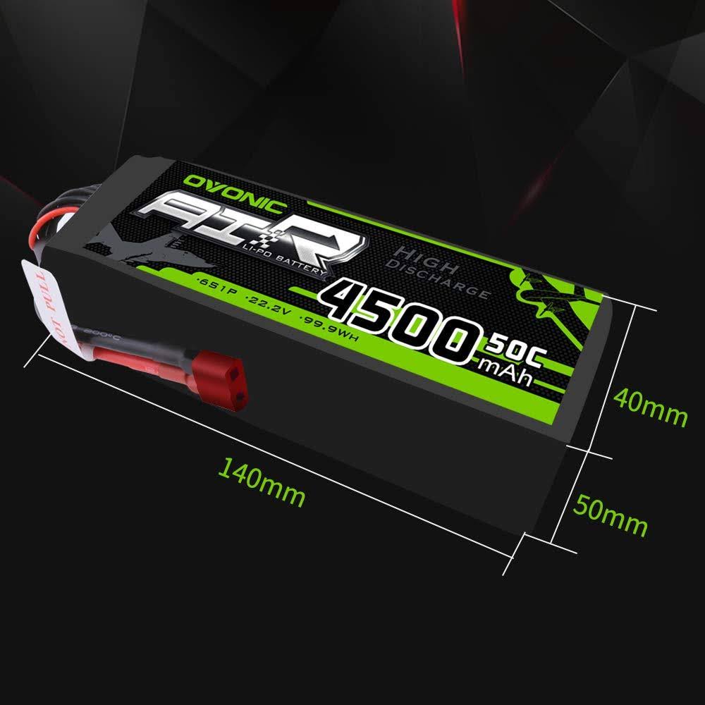 6s 22.2V 4500mAh 50C Lipo Battery with Deans Plug K43317