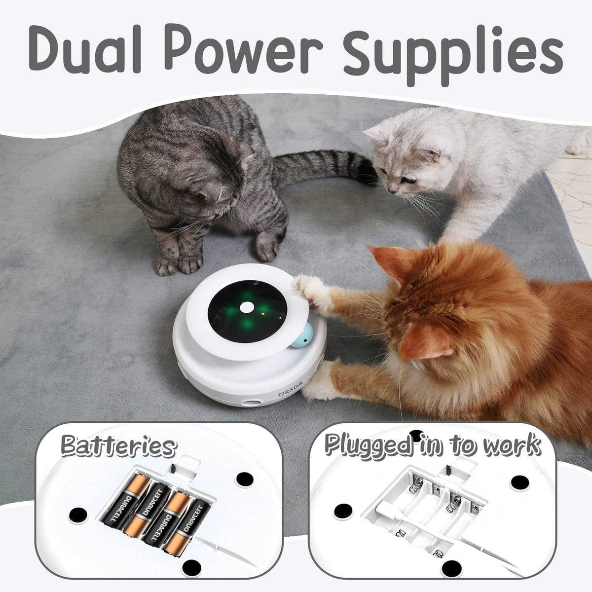 2-in-1 Interactive Cat Toy Balls I367260
