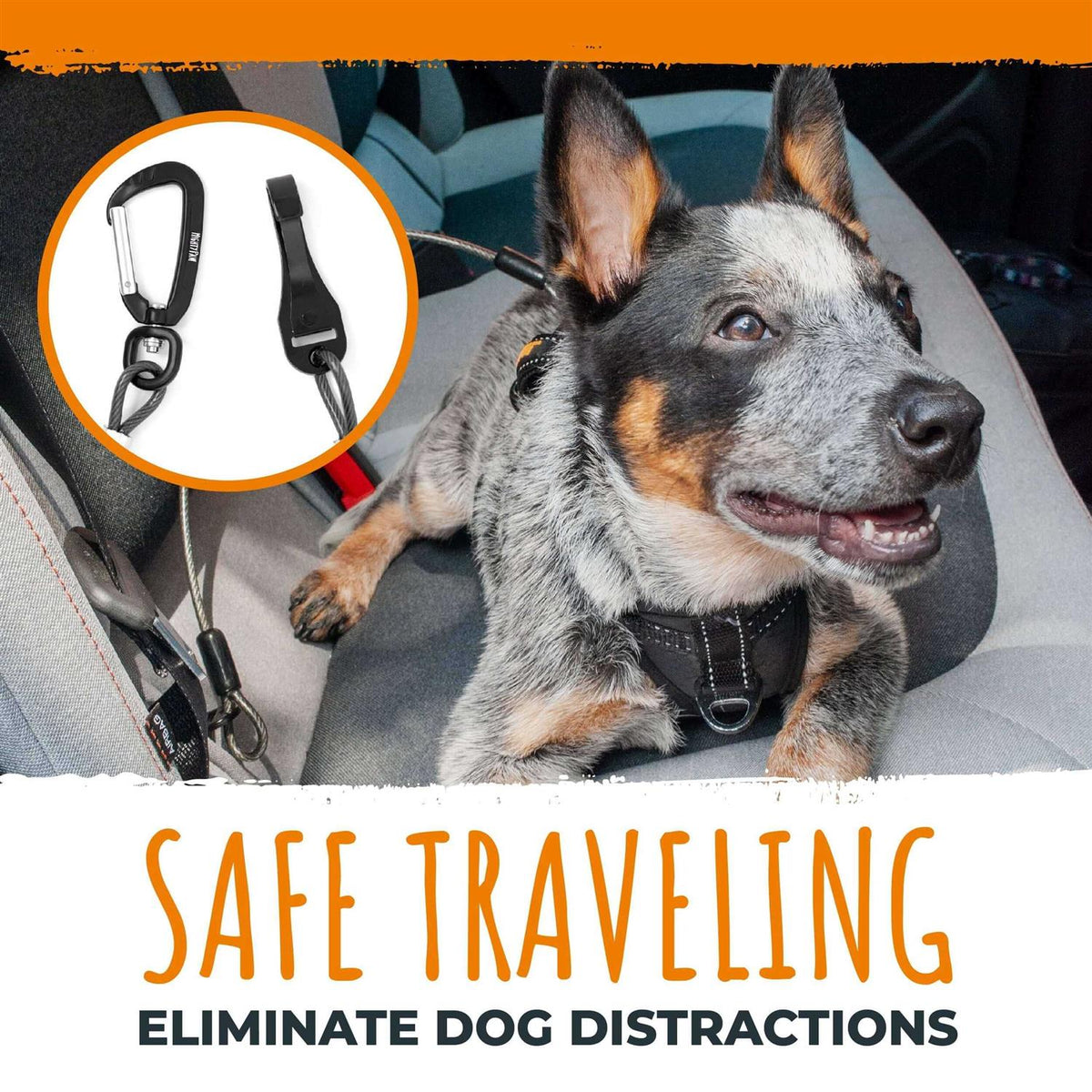 Chew-Proof Dog Seat Belt Safety Belt E910