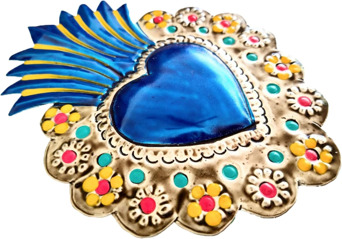 5 Pieces Hand Painted Metal Wall Decor E3425