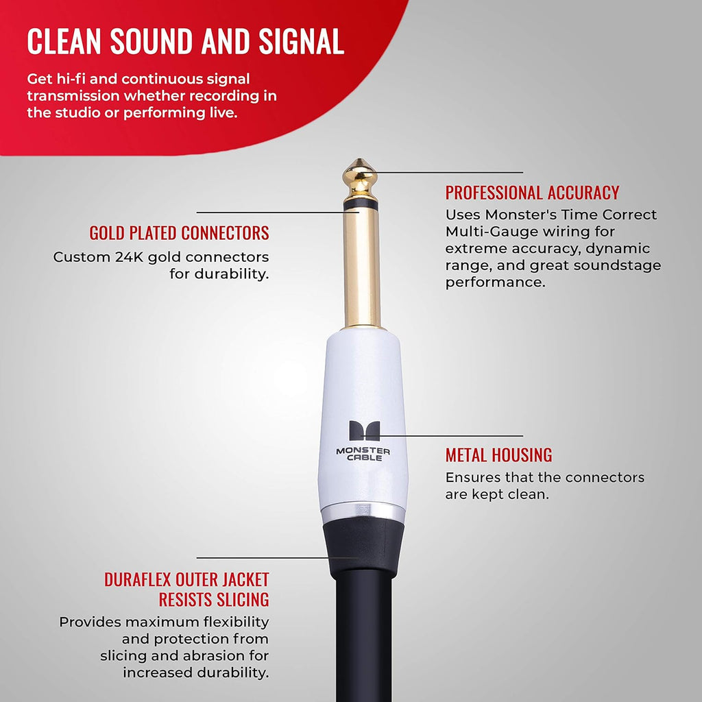 Speaker Cable 6 ft Straight 1/4 Plugs V1055