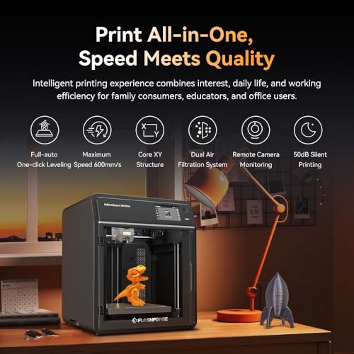 3D Printer with Auto Leveling, 600mm/s High-Speed, 280℃ Quick-Detach Nozzle, CoreXY Structure T43534