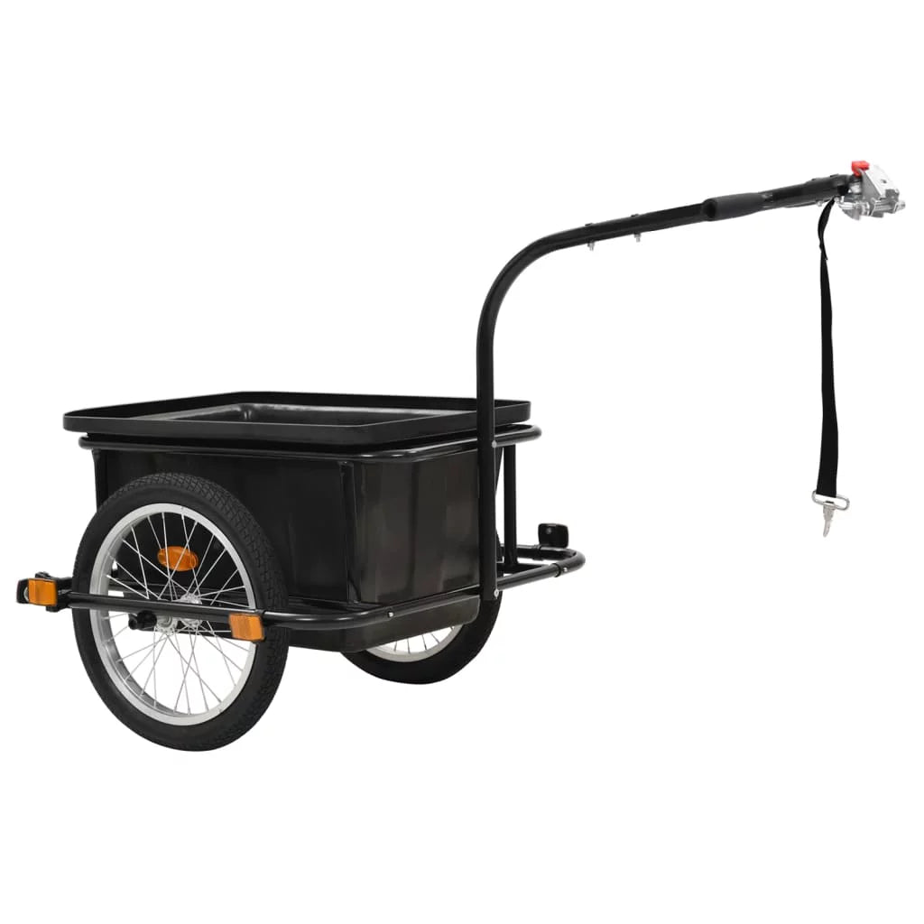 Bike Cargo Trailer Black 13.2 gal O116
