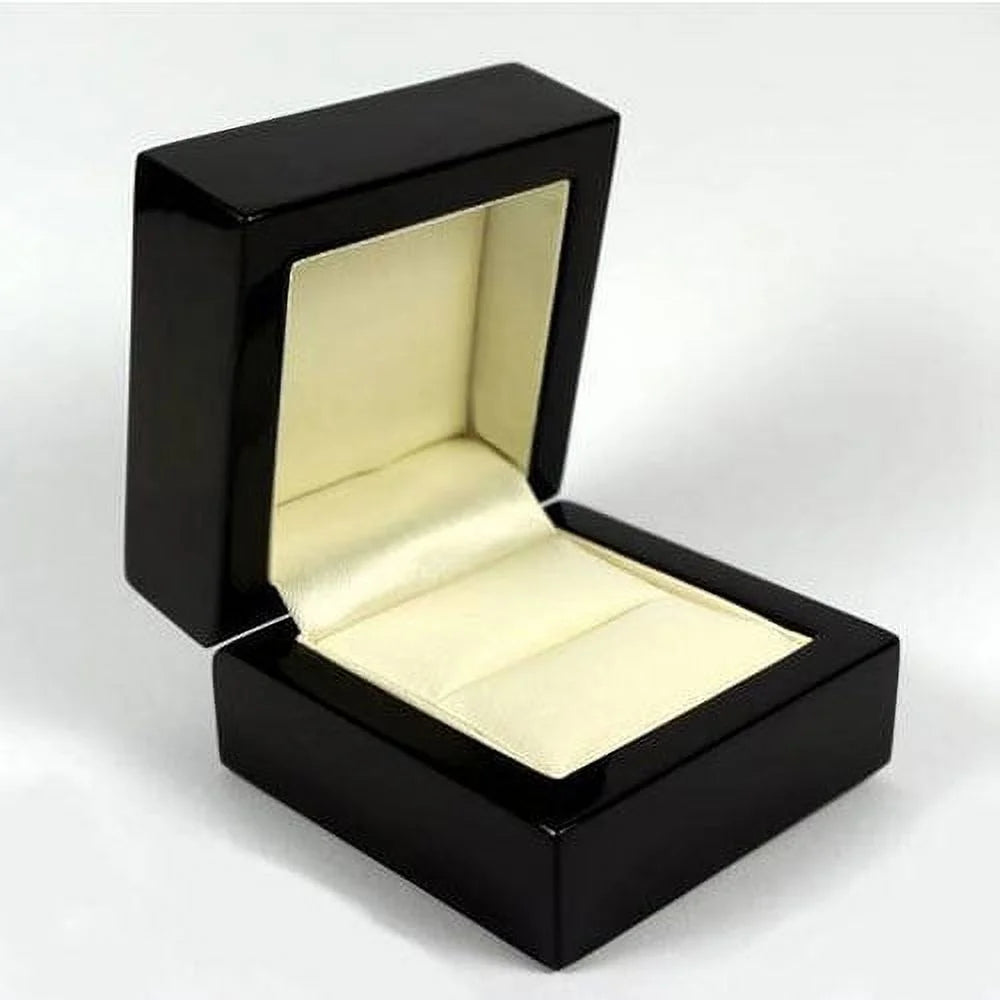 14K White Gold Solitaire Wedding Ring Y864