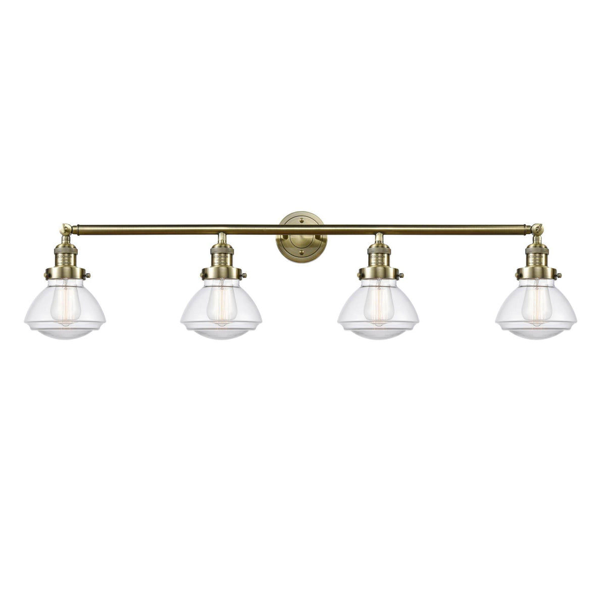 3-Light Vanity Light Matte White Brushed Brass S4131