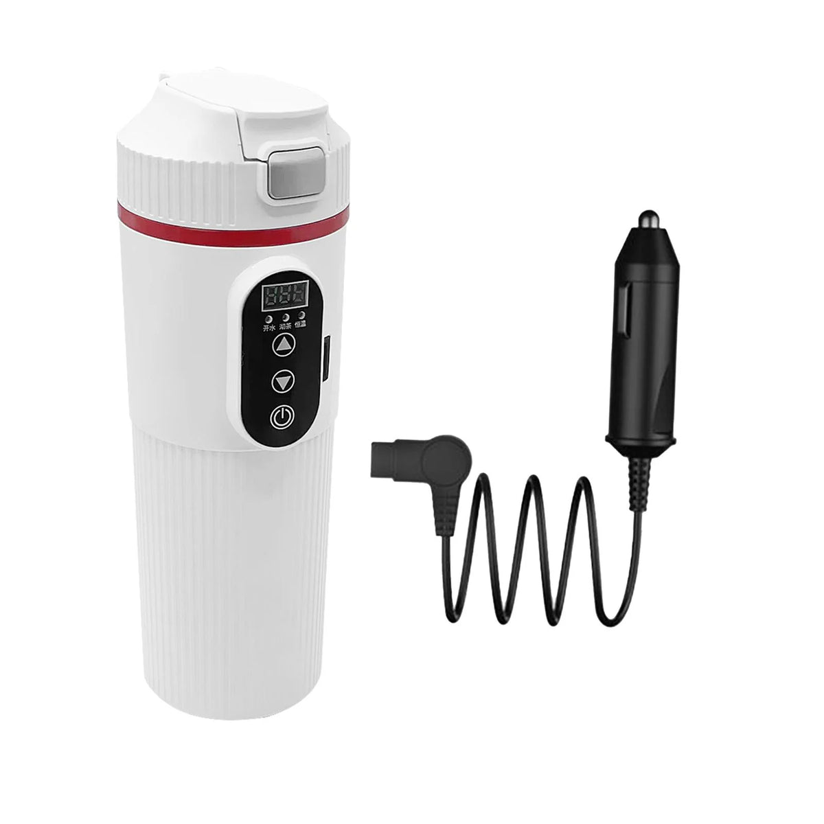 12V 24V Car Electric Water Kettle Tea Coffee Kettle DC Powered Fast Heating 22x7cm Water Boiler Heater Portable O150844