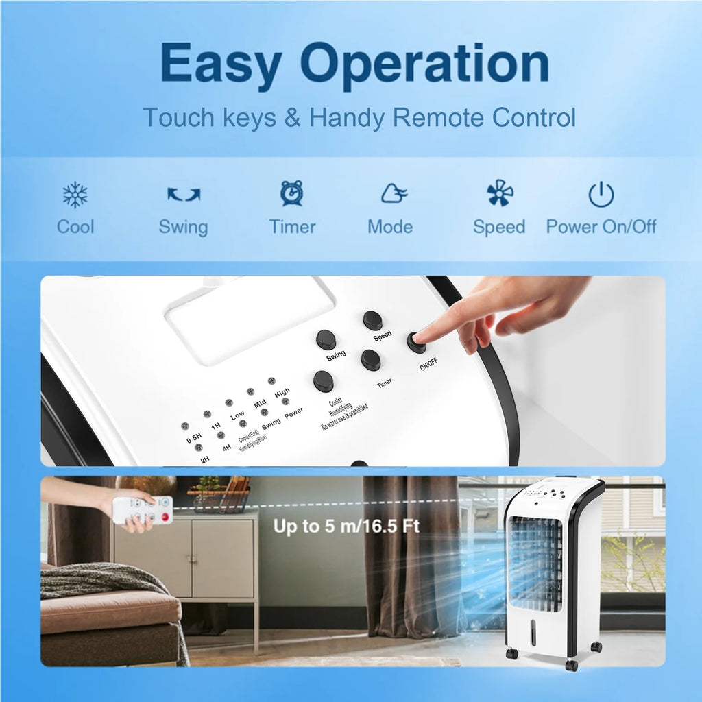 Portable Evaporative Air Cooler with Remote Control A97206