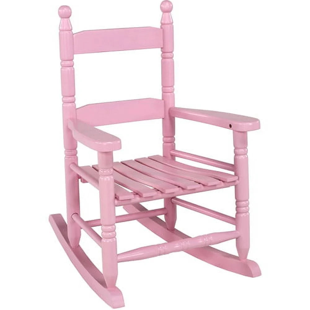 Children's Indoor-Outdoor Hardwood Rocker Brown Gloss Finish B36199