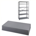 Steel Shelving Kit with Posts 24 x 36 in Gray G163