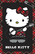 Hello Kitty Punk Red Wall Poster B661