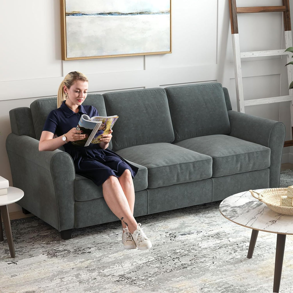 Grey 3 Seater Sofa Couch E788
