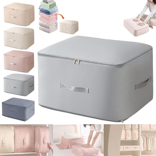 Gray Large Self Compression Storage Bag X341