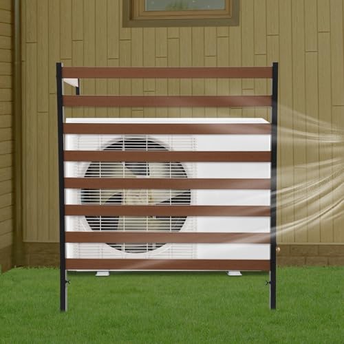 Brown 2 Panels 39"W x 51"H Privacy Screens Fence Panel Q24193